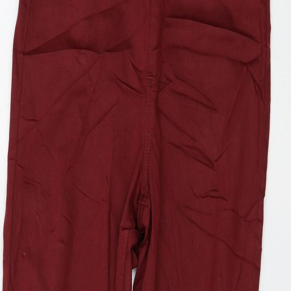 Marks and Spencer Womens Red Cotton Jegging Jeans Size 8 L28 in Regular