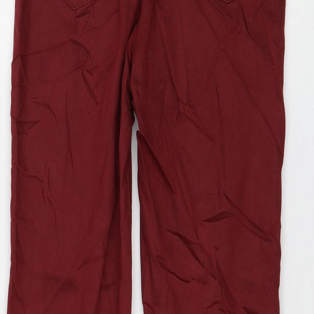 Marks and Spencer Womens Red Cotton Jegging Jeans Size 8 L28 in Regular