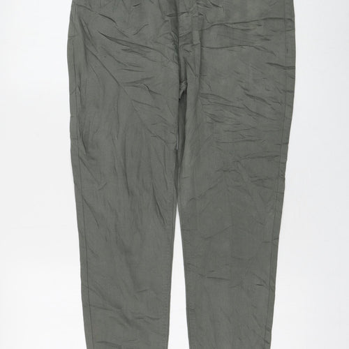 Preworn Womens Green Polyester Jegging Jeans Size 32 in L28 in Regular