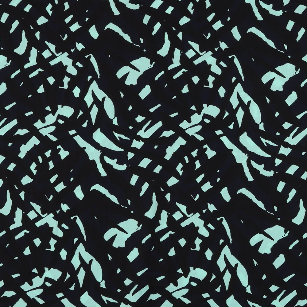 Marks and Spencer Womens Multicoloured Geometric Polyester Basic Blouse Size 22 Collared