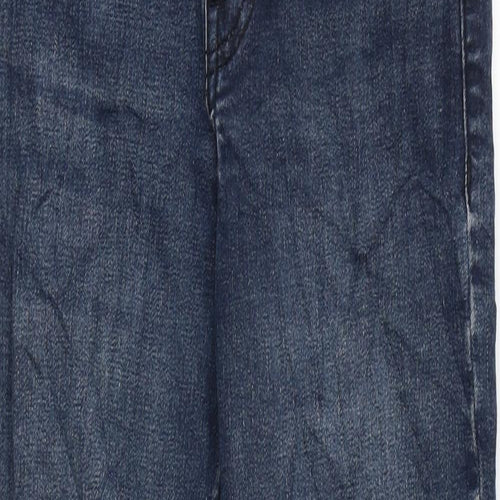 Topshop Womens Blue Cotton Skinny Jeans Size 25 in L30 in Regular Zip