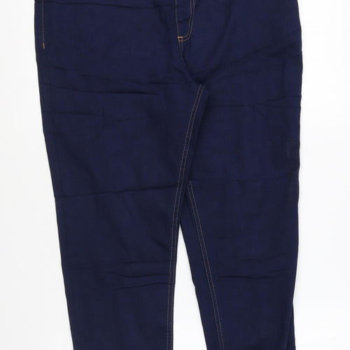 Marks and Spencer Womens Blue Cotton Jegging Leggings Size 16 L28 in