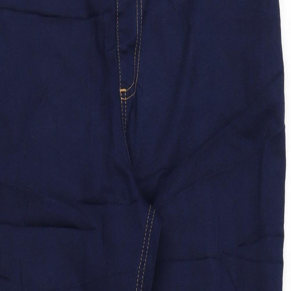 Marks and Spencer Womens Blue Cotton Jegging Leggings Size 16 L28 in
