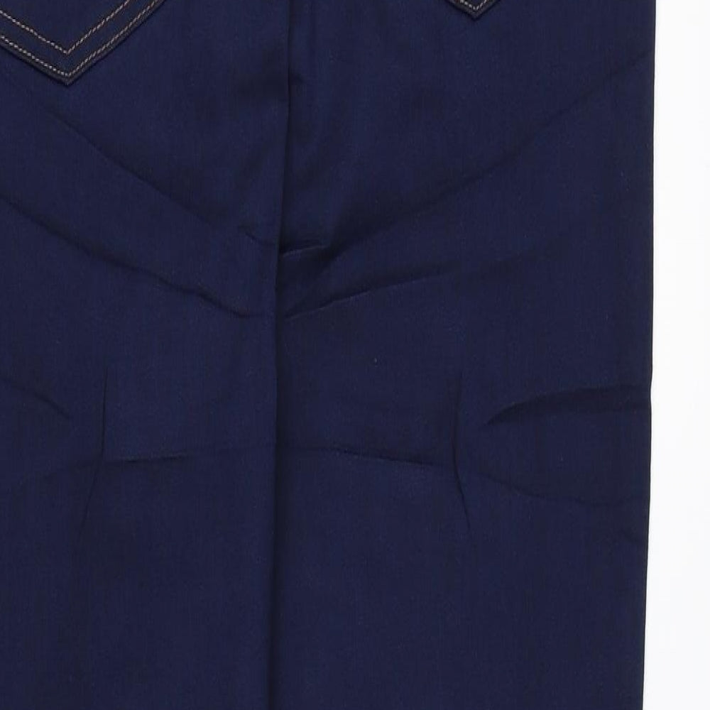Marks and Spencer Womens Blue Cotton Jegging Leggings Size 16 L28 in