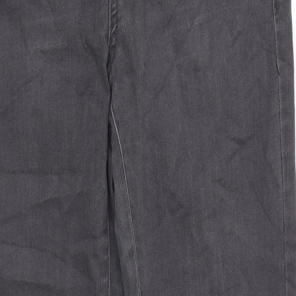 Yes Yes Womens Grey Cotton Skinny Jeans Size 12 L27 in Regular Zip