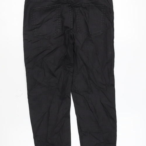 Marks and Spencer Womens Black Cotton Skinny Jeans Size 8 L26 in Regular Zip