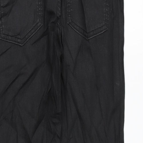 Marks and Spencer Womens Black Cotton Skinny Jeans Size 8 L26 in Regular Zip