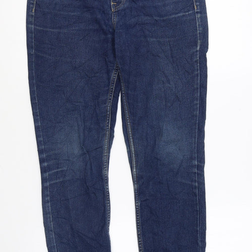 H&M Womens Blue Cotton Skinny Jeans Size 27 in L28 in Regular Zip