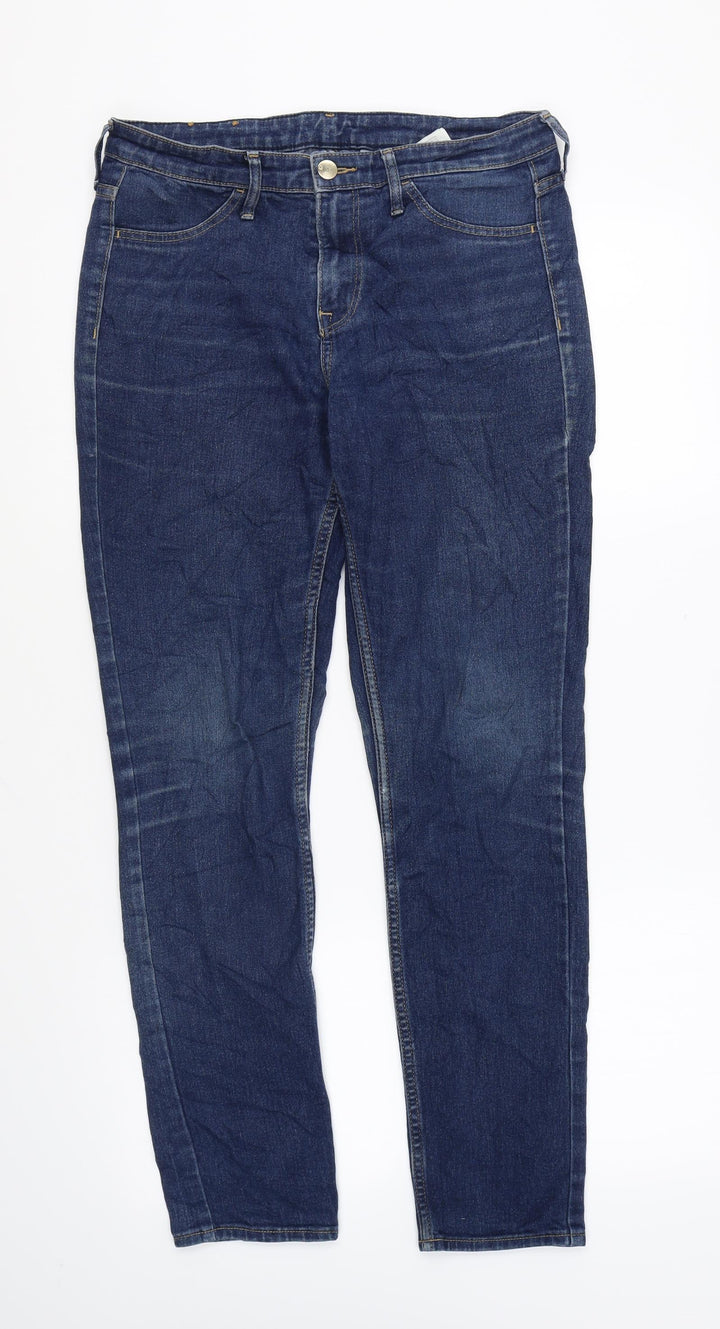 H&M Womens Blue Cotton Skinny Jeans Size 27 in L28 in Regular Zip