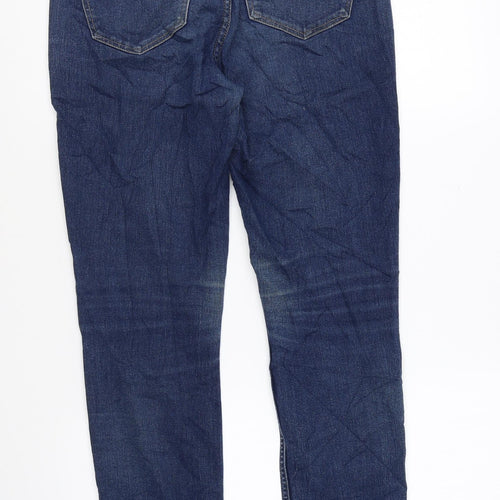 H&M Womens Blue Cotton Skinny Jeans Size 27 in L28 in Regular Zip