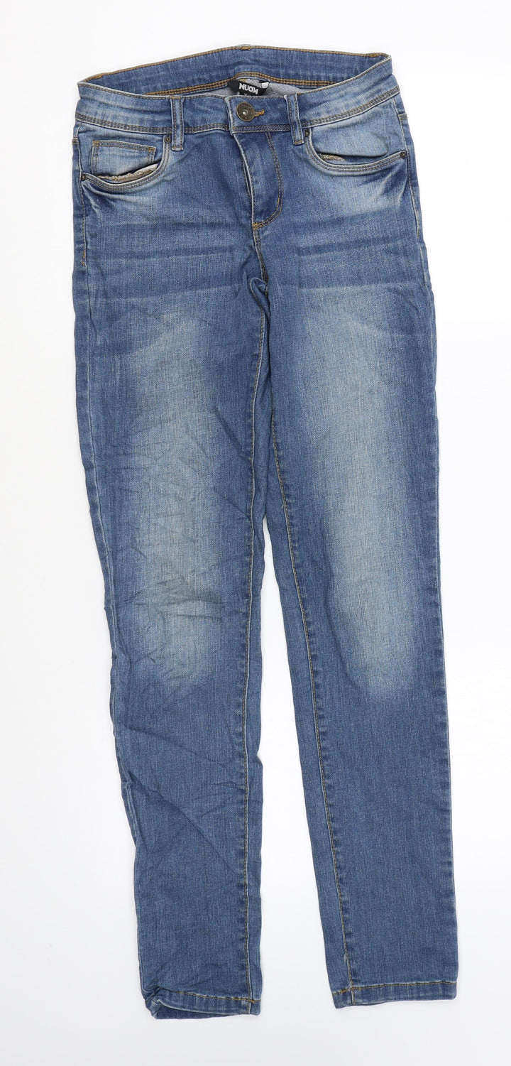 Nuon Womens Blue Cotton Skinny Jeans Size 6 L29 in Regular Zip