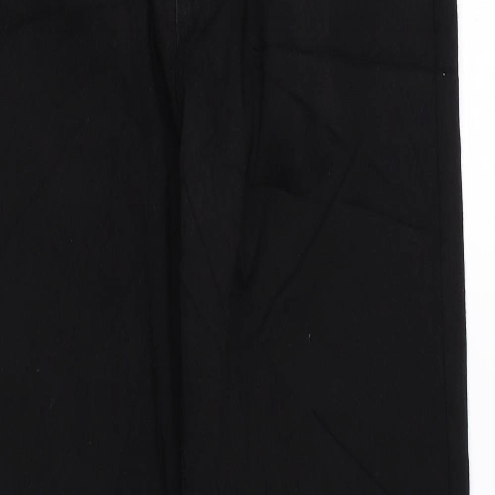 Per Una Womens Black Cotton Skinny Jeans Size 10 L28 in Regular Zip