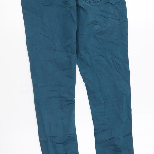 Topshop Womens Blue Cotton Skinny Jeans Size 26 in L32 in Regular Button