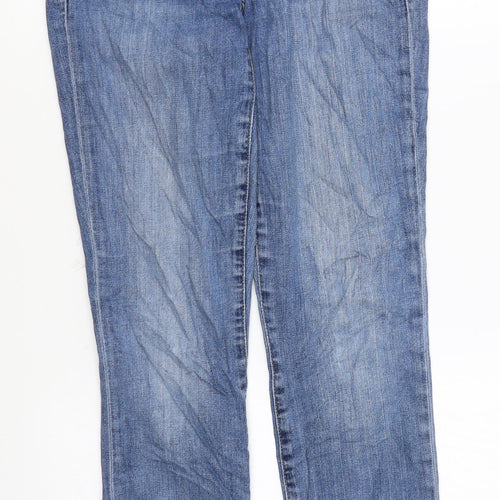Gap Womens Blue Cotton Skinny Jeans Size 28 in L29 in Regular Zip