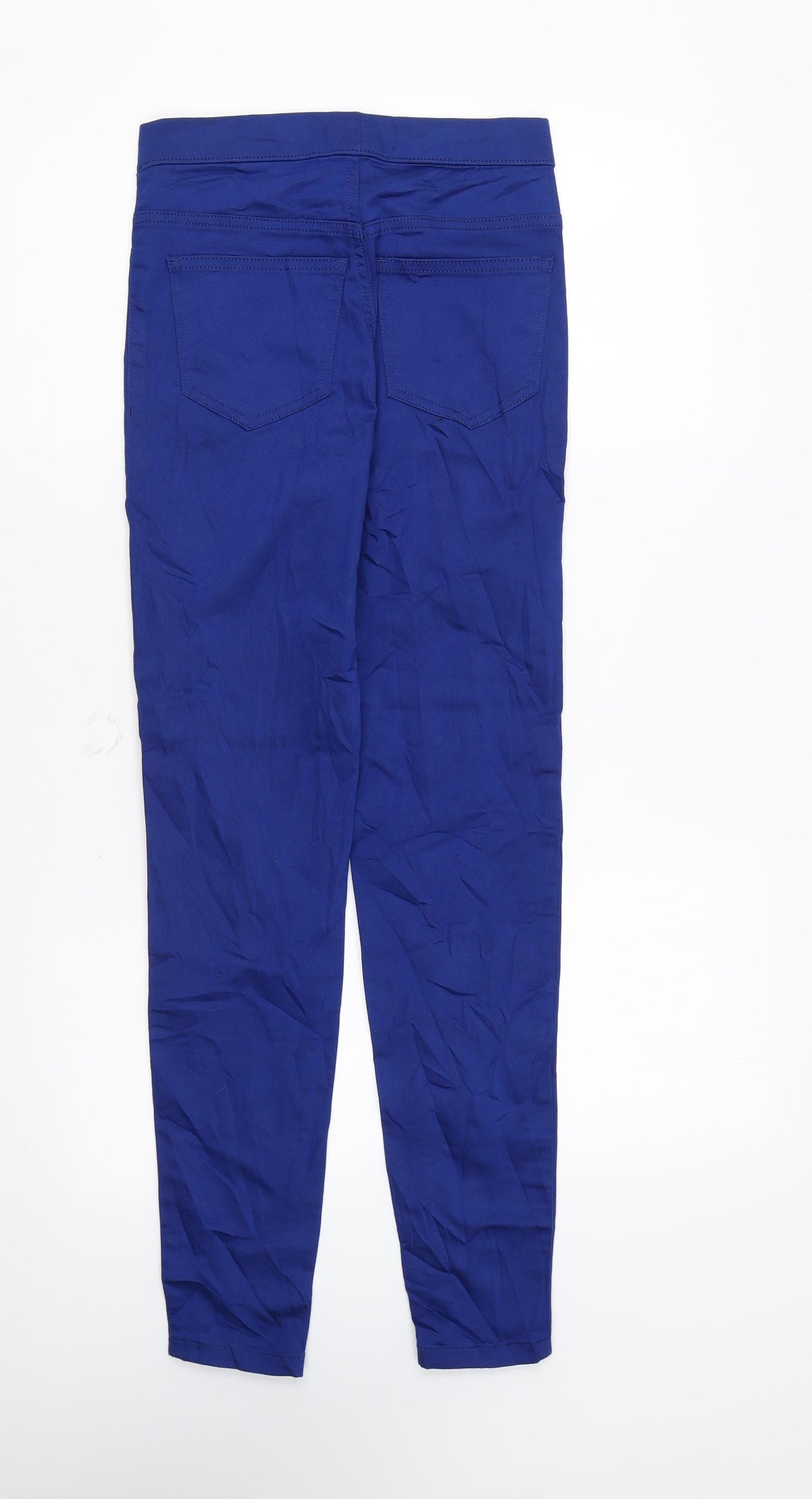 Marks and Spencer Womens Blue Cotton Jegging Leggings Size 6 L29 in