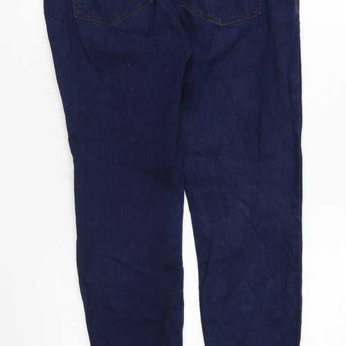 Denim & Co. Womens Blue Cotton Skinny Jeans Size 10 L26 in Regular Zip