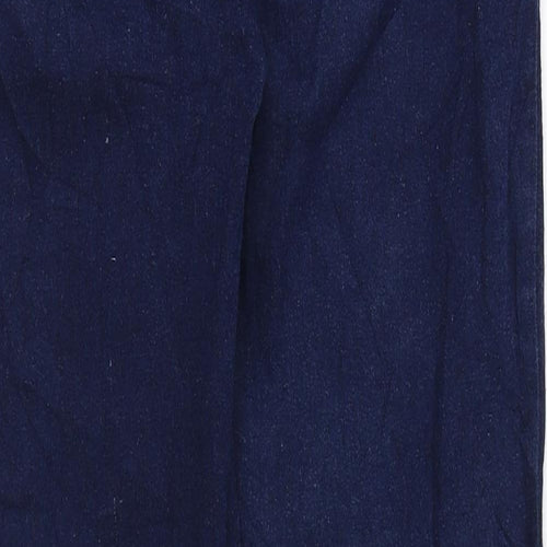 Denim & Co. Womens Blue Cotton Skinny Jeans Size 10 L26 in Regular Zip