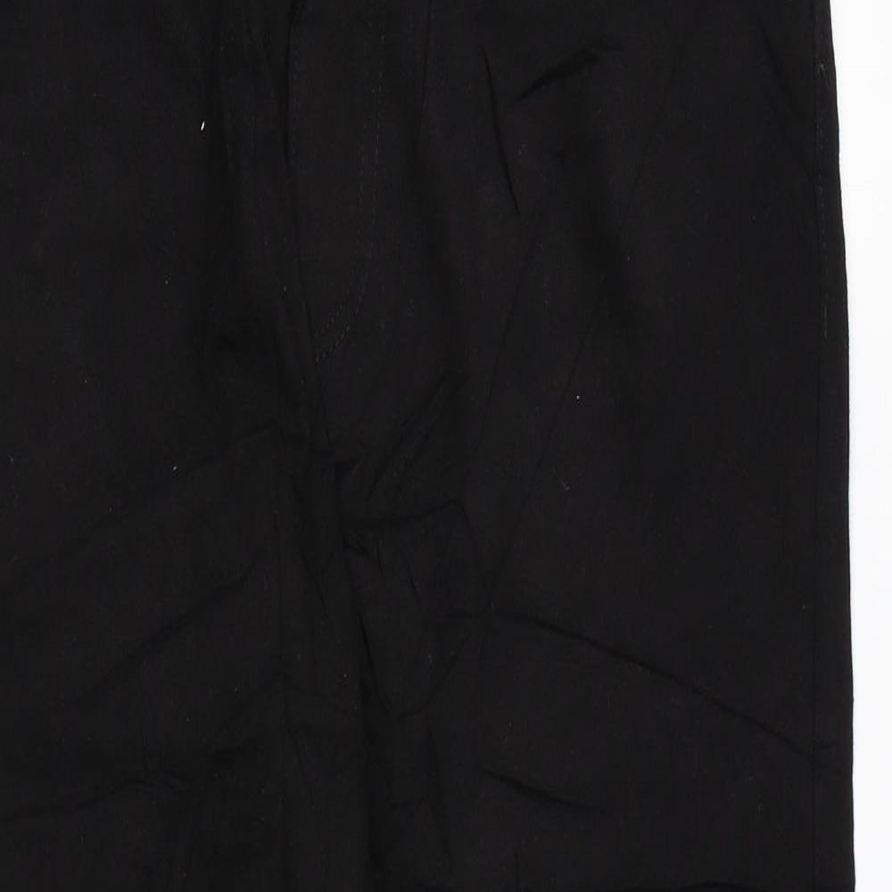 Marks and Spencer Mens Black Cotton Straight Jeans Size 32 in L27 in Regular Zip