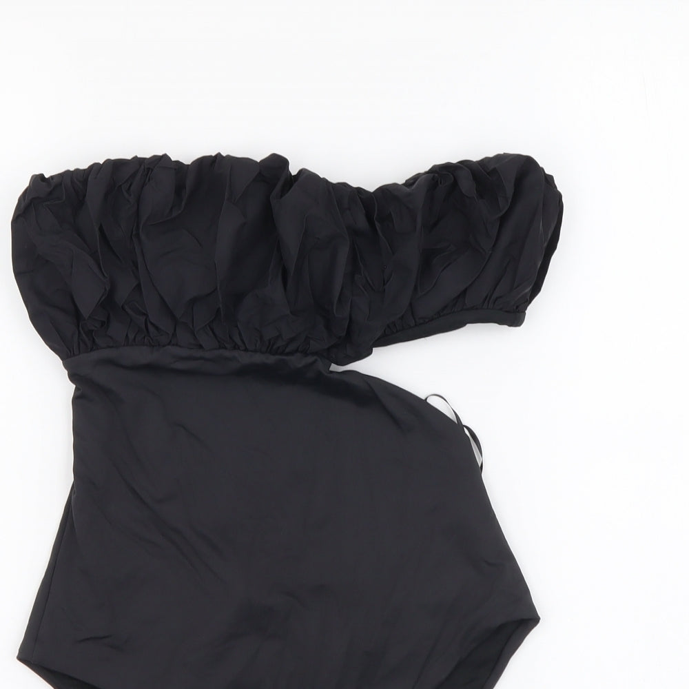 Zara Womens Black Polyester One Piece Size M