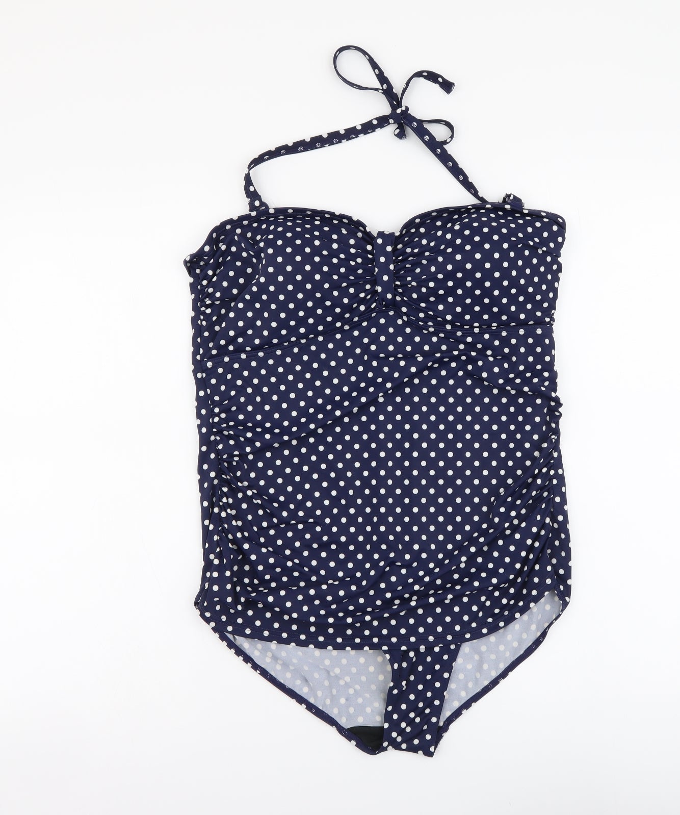 George Womens Blue Polka Dot Nylon One Piece Size 18