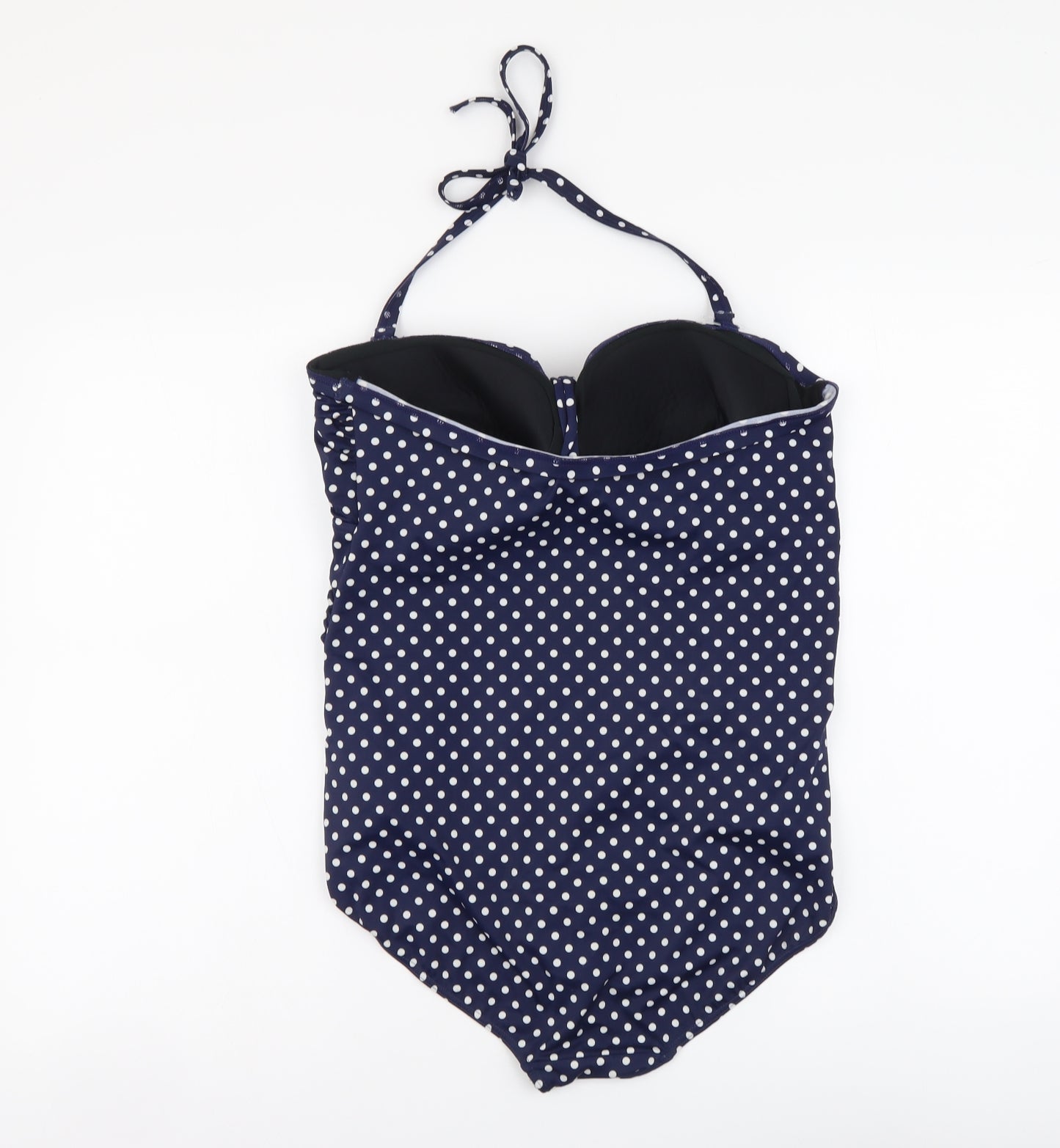 George Womens Blue Polka Dot Nylon One Piece Size 18