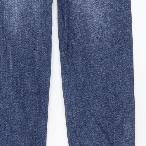 Amco Denim Womens Blue Cotton Skinny Jeans Size 8 L29 in Regular Button