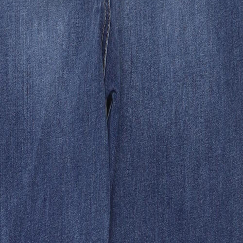 Marks and Spencer Womens Blue Cotton Skinny Jeans Size 10 L31 in Regular Button