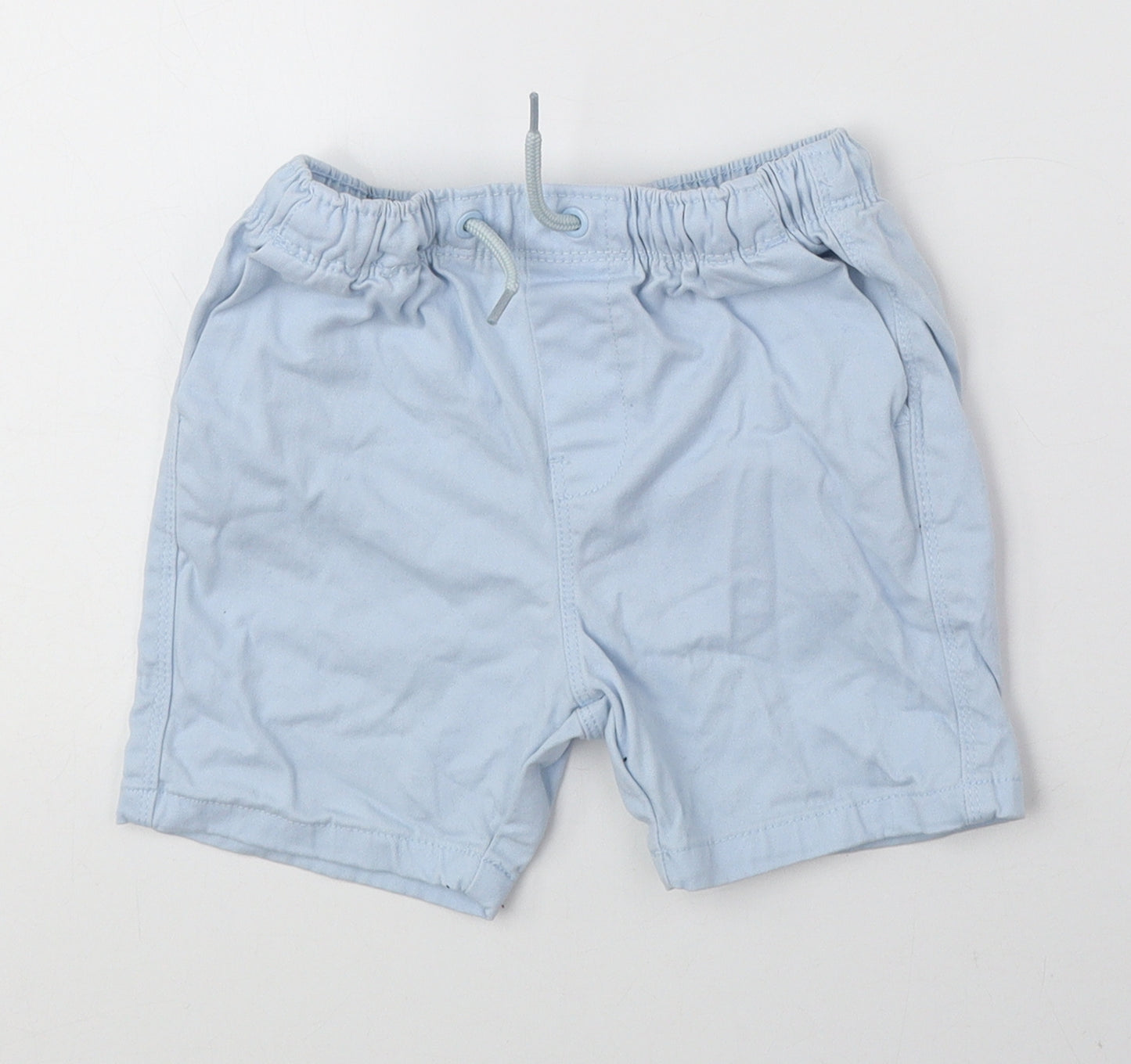 Peacocks Boys Blue Cotton Chino Shorts Size 2-3 Years Regular