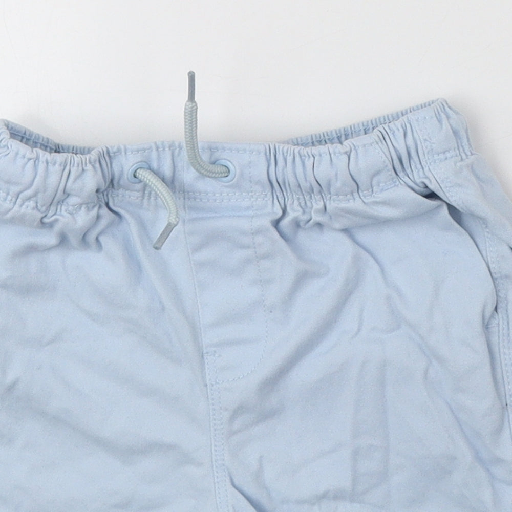 Peacocks Boys Blue Cotton Chino Shorts Size 2-3 Years Regular