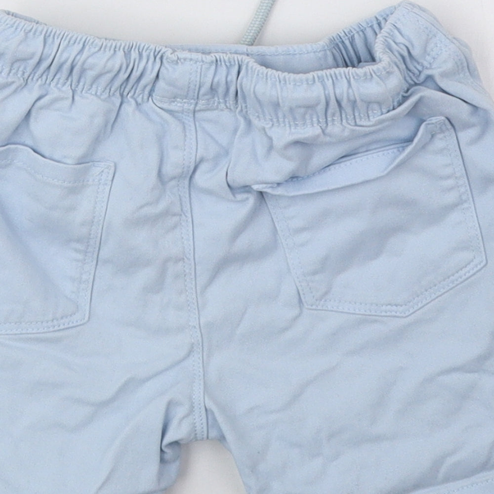 Peacocks Boys Blue Cotton Chino Shorts Size 2-3 Years Regular