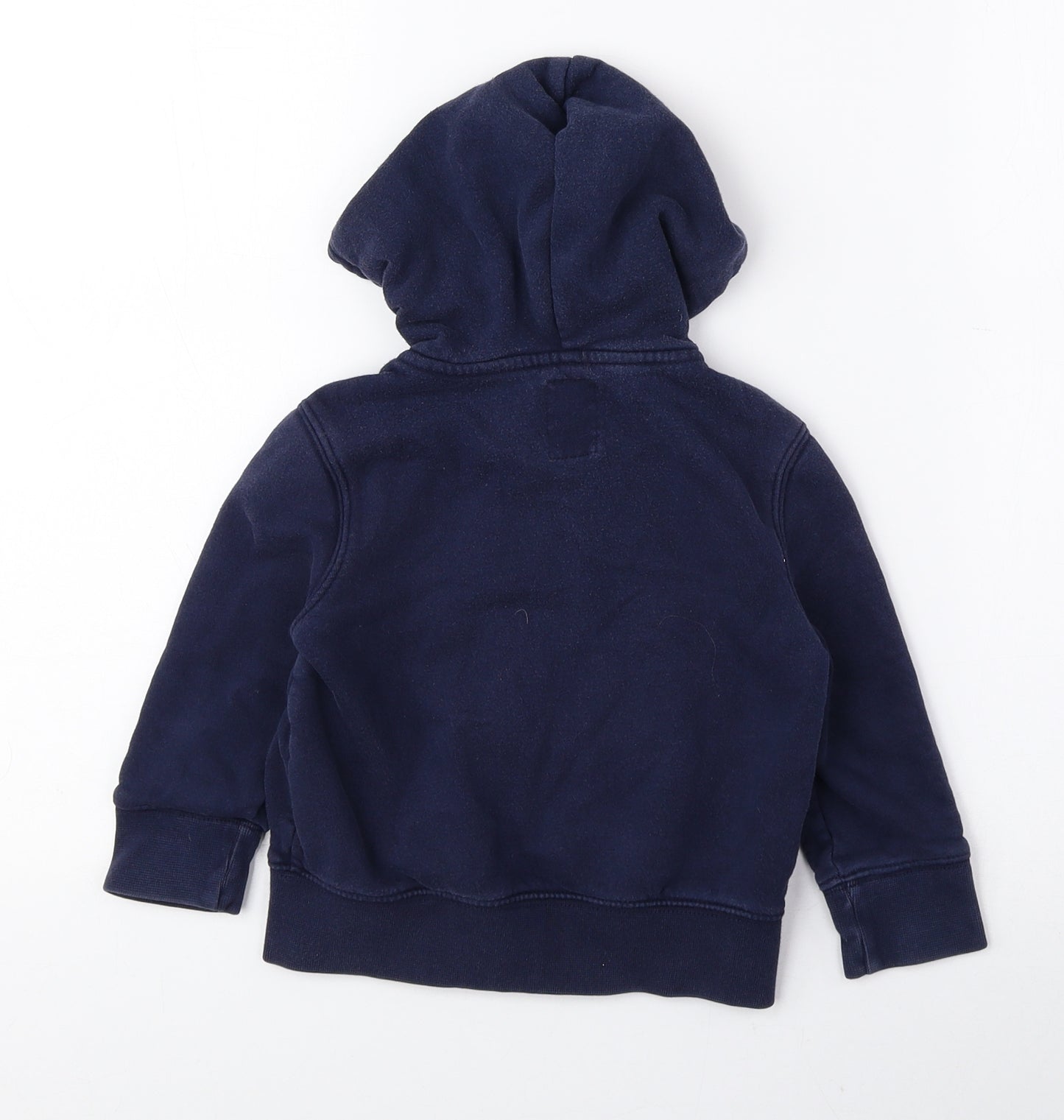 Gap Boys Blue Cotton Full Zip Hoodie Size 2 Years Zip