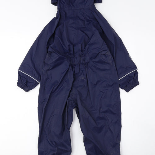 Mountain Warehouse Boys Blue Overcoat Poncho Size 2-3 Years Zip