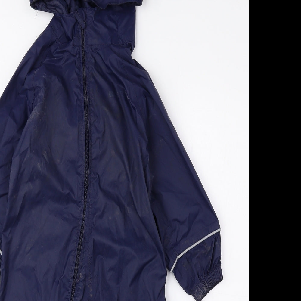Mountain Warehouse Boys Blue Overcoat Poncho Size 2-3 Years Zip