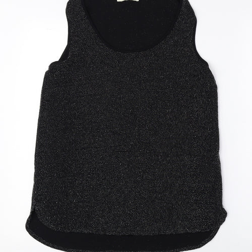 Oasis Womens Black Nylon Basic Tank Size M Scoop Neck