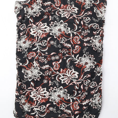 Dorothy Perkins Womens Multicoloured Floral 100% Cotton Basic Blouse Size 12 Off the Shoulder