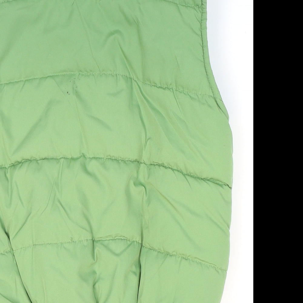 Zoe Womens Green Gilet Jacket Size 8 Zip