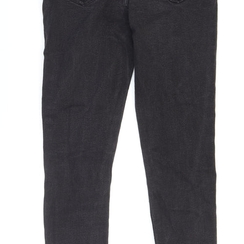 Peacocks Girls Black Cotton Skinny Jeans Size 13-14 Years L27 in Regular Zip