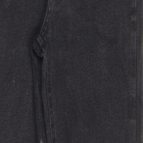 Peacocks Girls Black Cotton Skinny Jeans Size 13-14 Years L27 in Regular Zip
