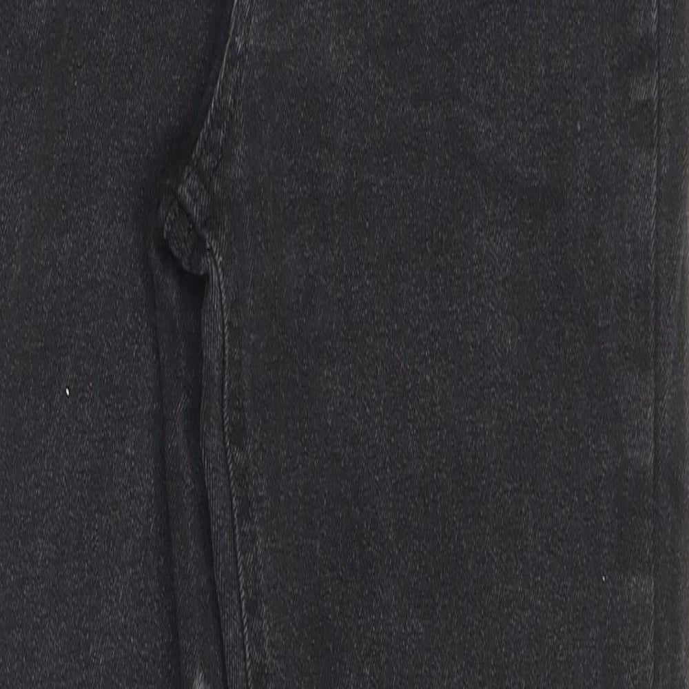 Peacocks Girls Black Cotton Skinny Jeans Size 13-14 Years L27 in Regular Zip