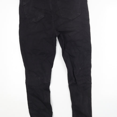 The Carrie Womens Black Cotton Skinny Jeans Size 14 L27 in Regular Zip