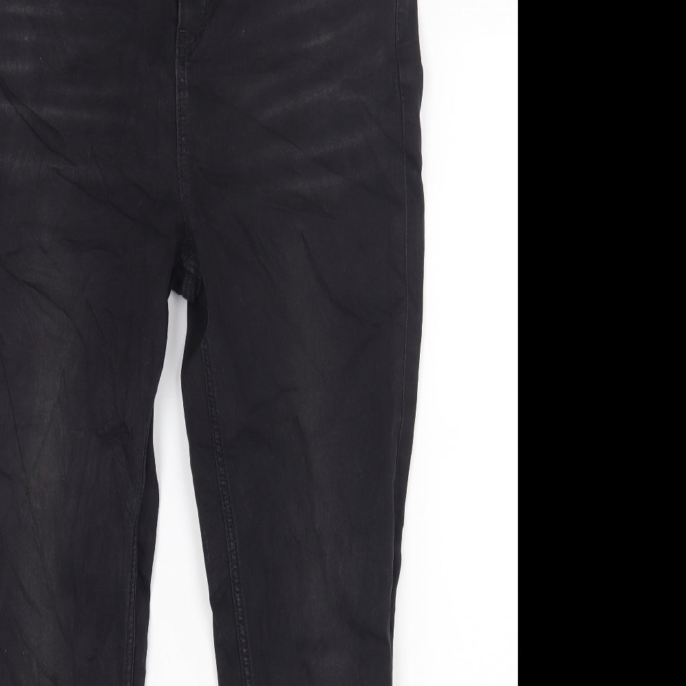 The Carrie Womens Black Cotton Skinny Jeans Size 14 L27 in Regular Zip