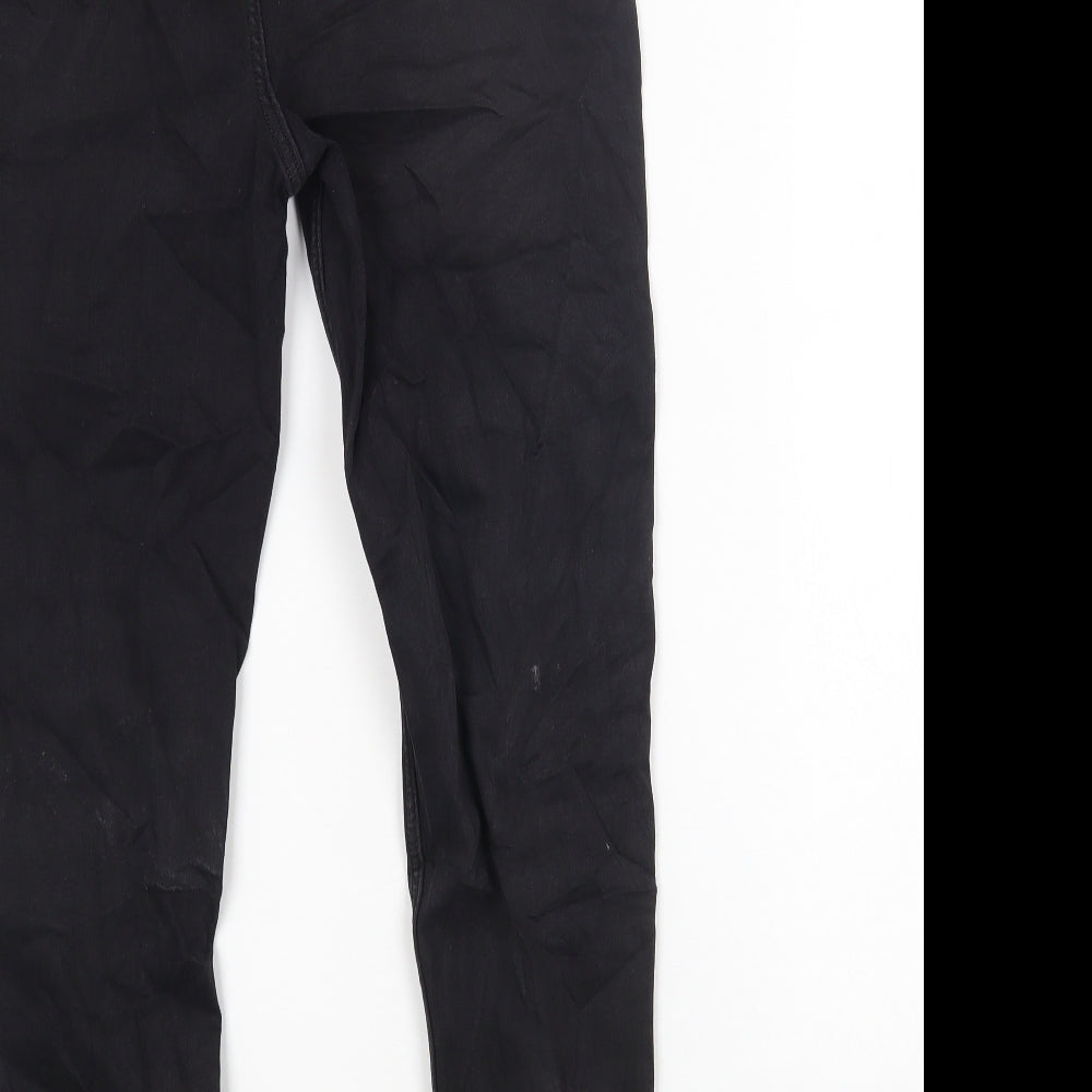 The Carrie Womens Black Cotton Skinny Jeans Size 14 L27 in Regular Zip