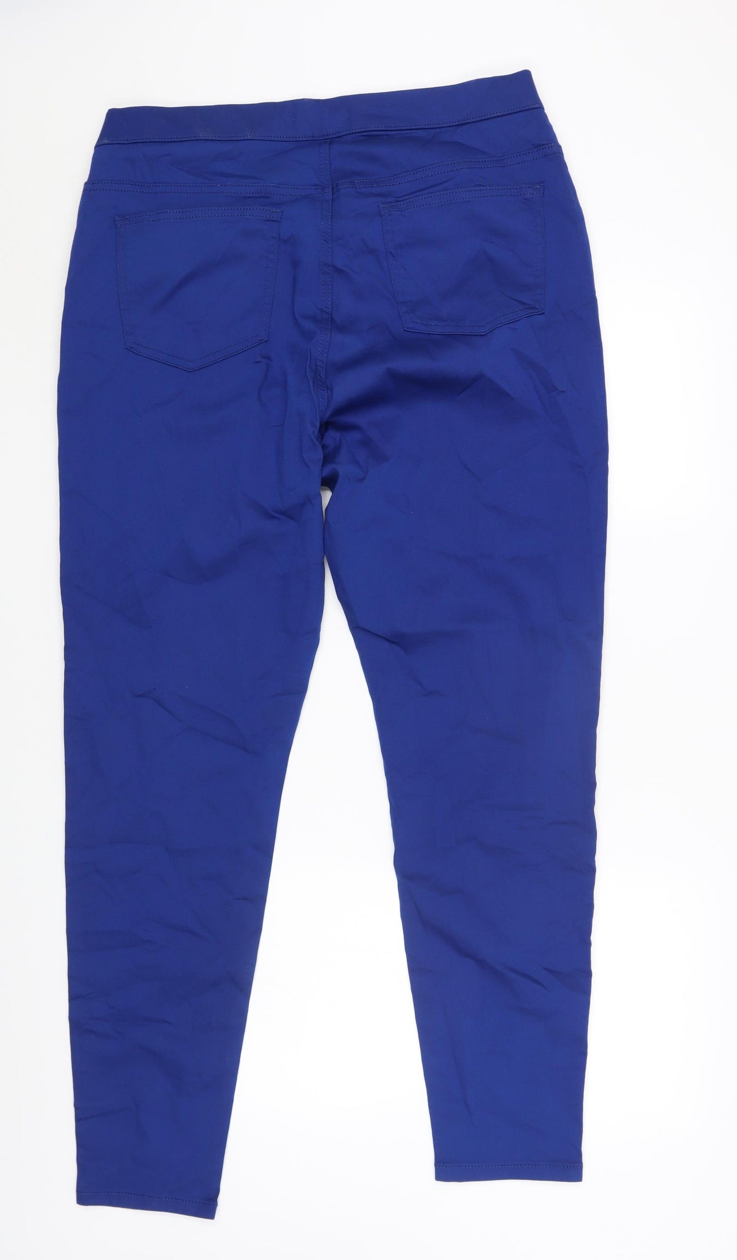Marks and Spencer Womens Blue Cotton Jegging Jeans Size 18 L29 in Regular