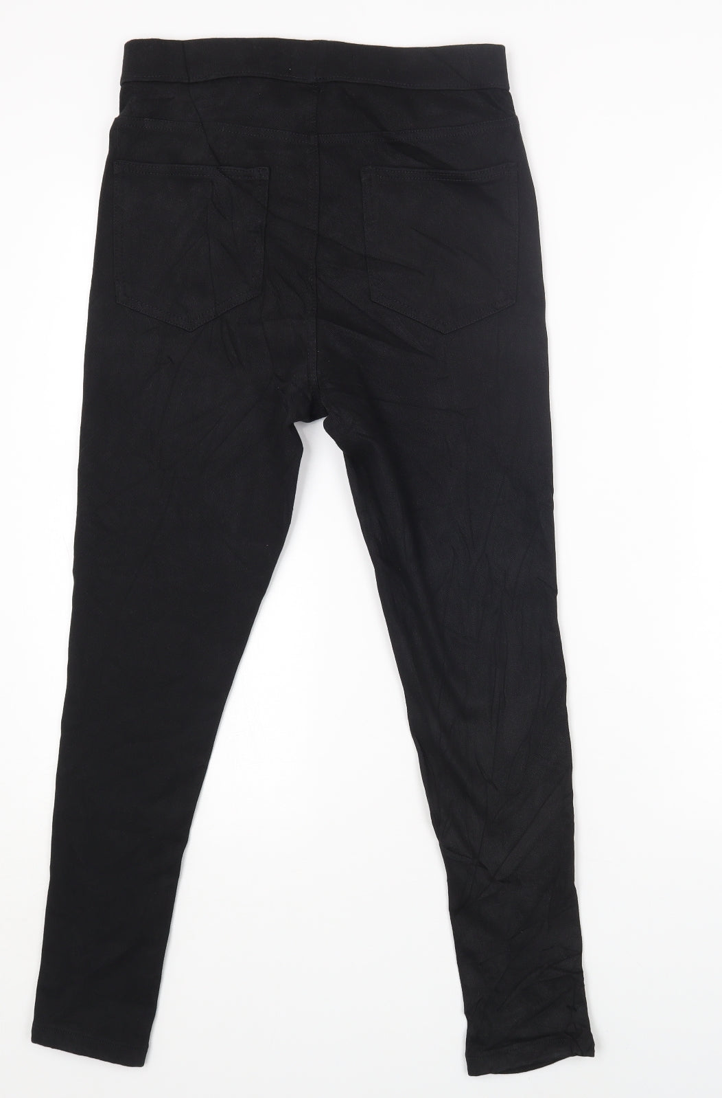 Marks and Spencer Womens Black Cotton Jegging Jeans Size 10 L24 in Regular