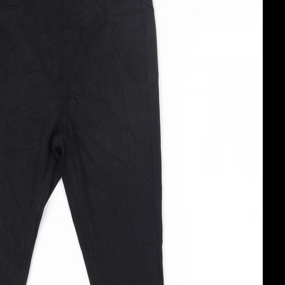 Marks and Spencer Womens Black Cotton Jegging Jeans Size 10 L24 in Regular