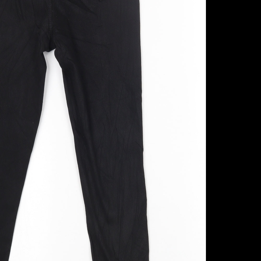 Marks and Spencer Womens Black Cotton Jegging Jeans Size 10 L24 in Regular