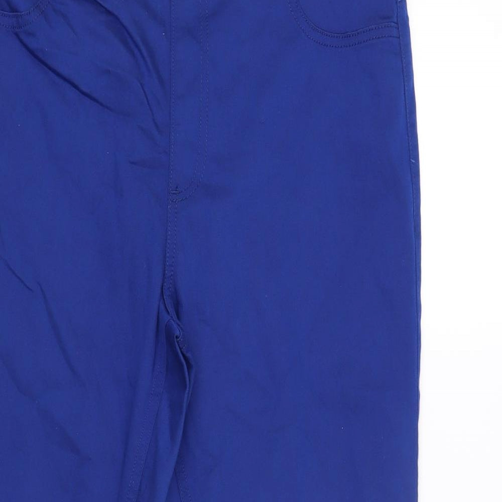 Marks and Spencer Womens Blue Cotton Jegging Jeans Size 16 L25 in Regular