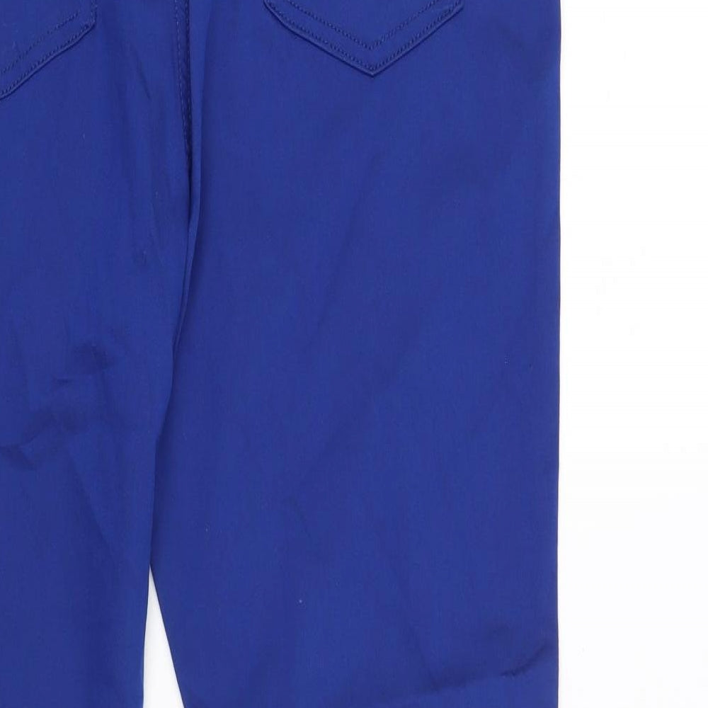 Marks and Spencer Womens Blue Cotton Jegging Jeans Size 16 L25 in Regular
