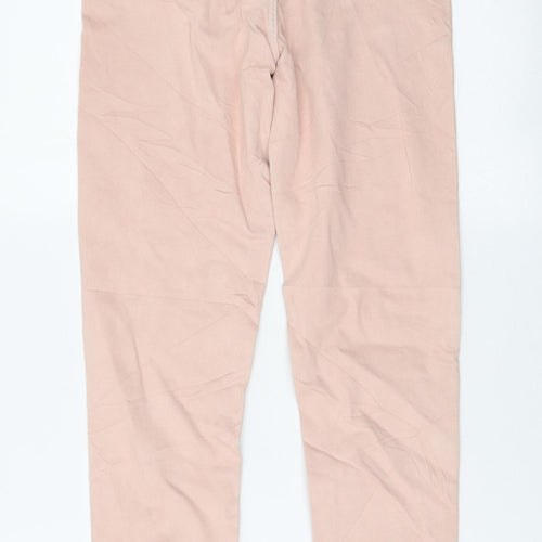 Marks and Spencer Womens Pink Cotton Skinny Jeans Size 8 L30 in Regular Zip