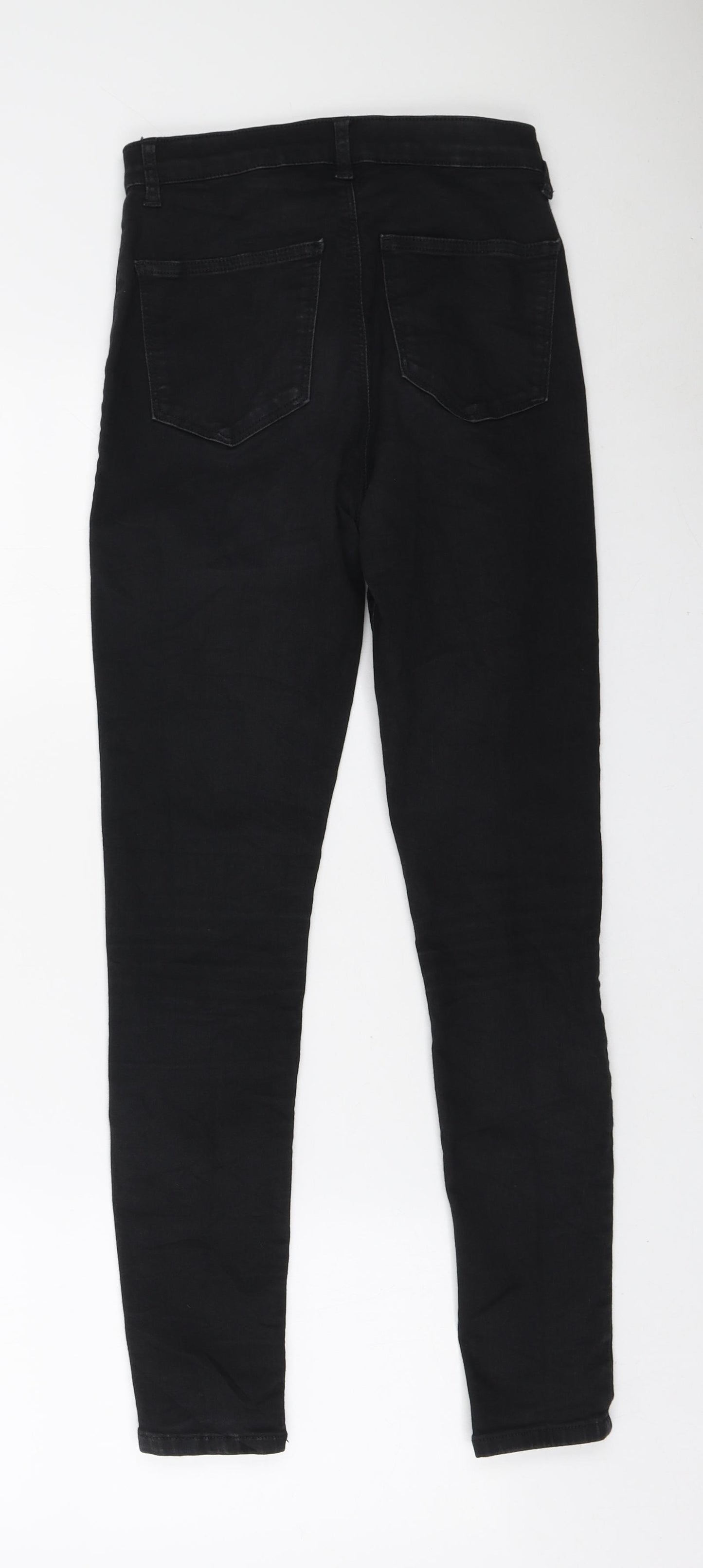 Topshop Womens Black Polyester Skinny Jeans Size 30 in L32 in Regular Zip